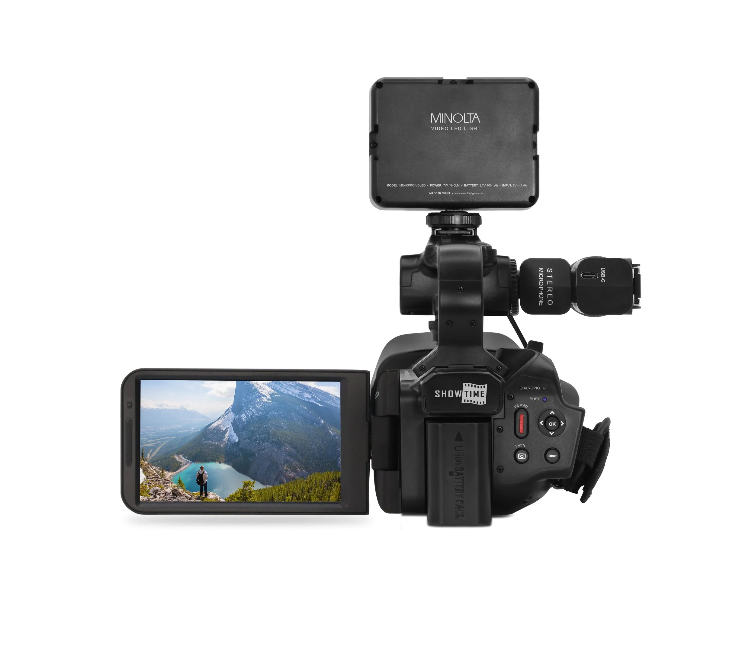 MN4KPRO 4K60FPS Ultra HD / 64 MP Autofocus Pro Camcorder Kit w
